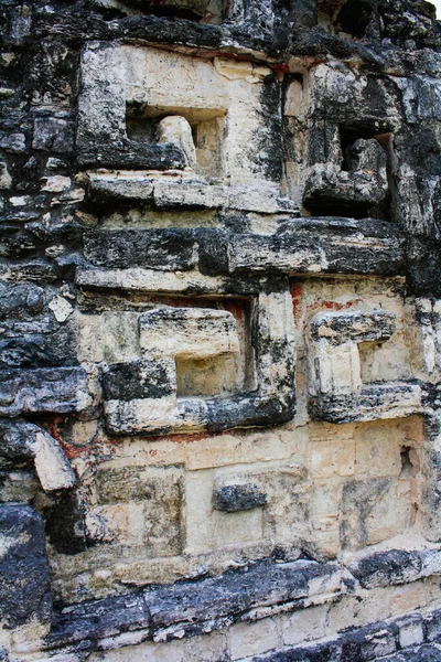 Estructura Pirámide Maya Ruinas Becan México — Foto de Stock