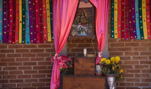 Huasca Ocampo Hidalgo México Jun 2018 Nossa Senhora Guadalupe Ela — Fotografia de Stock