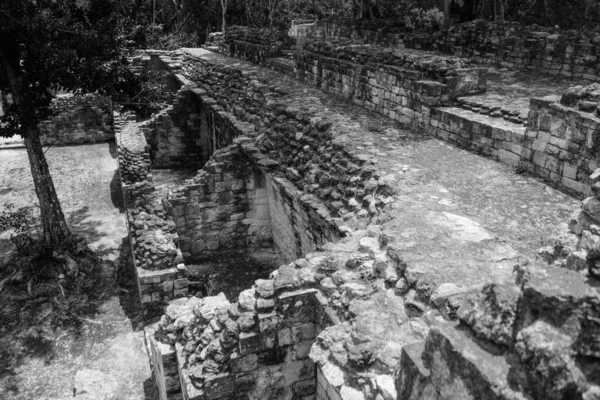 Structure Maya Pyramid Becan Ruins Mexico — Stock Photo, Image