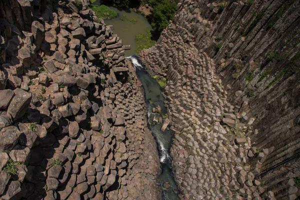 Huasca Ocampo Hidalgo Mexico Jun 2018 Basaltic Prisms Santa Mara — стоковое фото