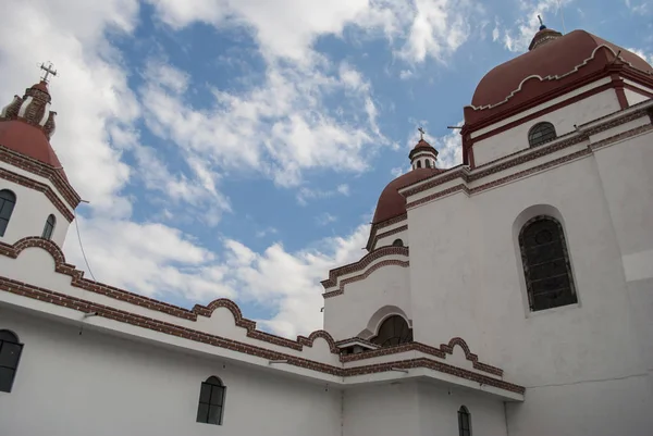 Iglesia Nuestra Señora Tonatico Que Fue Construida Por Frailes Franciscanos —  Fotos de Stock