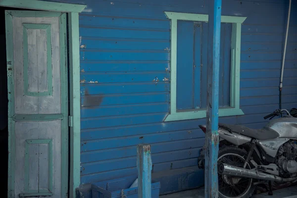 Mexicaanse Kleurrijke Huis Gevel Isla Mujeres — Stockfoto