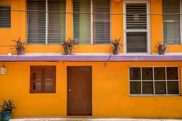 Mexikanische Bunte Hausfassade Isla Mujeres — Stockfoto