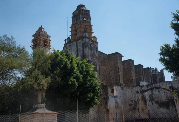 Popular Tourist Destination Mexico City Famous Tepozteco Temple Ruins Top — Stock Photo, Image