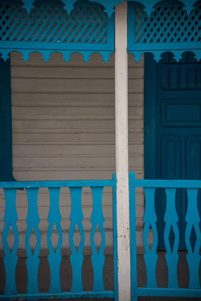 Mexikói Színes Ház Homlokzat Isla Mujeres — Stock Fotó