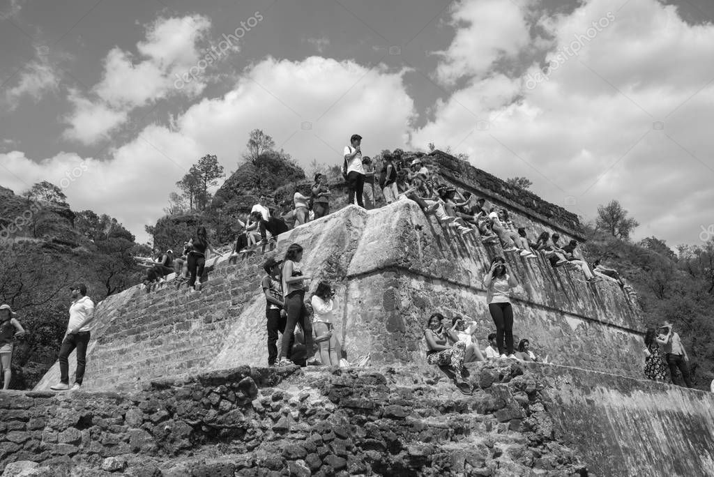 Tepoztlan, Morelos / México Mayo 2018 Tepozteco es un sitio