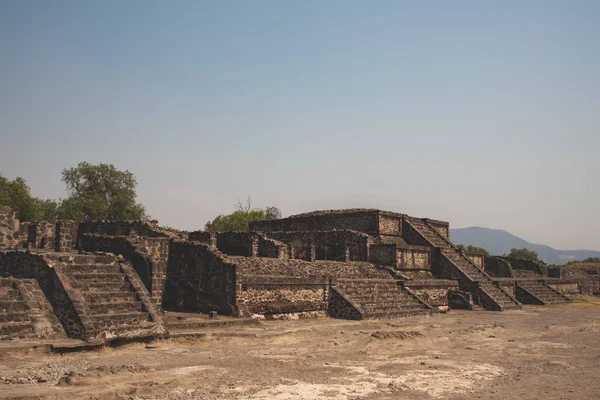 Teotihuacan墨西哥废墟 金字塔 — 图库照片