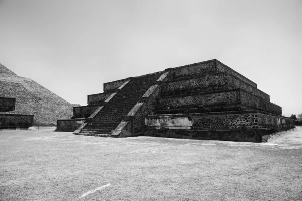 Piramida Teotihuacan Meksykańskie Ruiny Archeologiczne — Zdjęcie stockowe