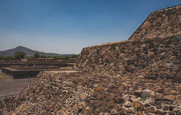 Ruiny Piramidy Meksykańskie Teotihuacan — Zdjęcie stockowe