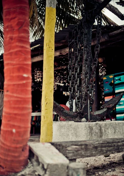 Puerto Morelos Riviera Maya Μεξικό Αυτό Αρχικό Παραθαλάσσιο Ψαροχώρι Είναι — Φωτογραφία Αρχείου