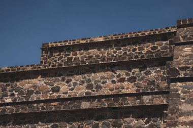 Teotihuacan Piramidi Meksika arkeolojik kalıntıları
