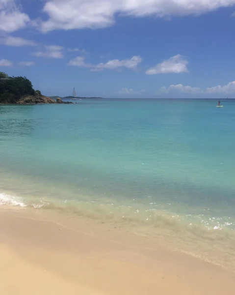 Bella Spiaggia Scena San Tommaso Isole Vergini Degli Stati Uniti — Foto Stock