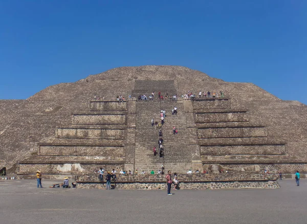 Teotihuacan Mexiko Květen 2019 Teotihuacan Nejnavštěvovanějším Archeologickým Nalezištěm Mexiku Místem — Stock fotografie