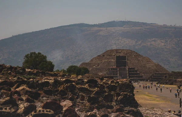 都市と遺跡は 83平方キロメートルの総面積をカバーし メキシコで最も訪問されている遺跡 ユネスコ世界遺産 — ストック写真