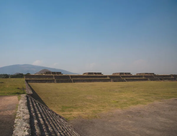 Teotihuacan Sítio Arqueológico Mexicano Vista — Fotografia de Stock