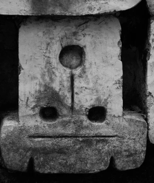 Археологические Руины Майя Чиканна Содержат Изображения Животных Монстров Одежды Других — стоковое фото