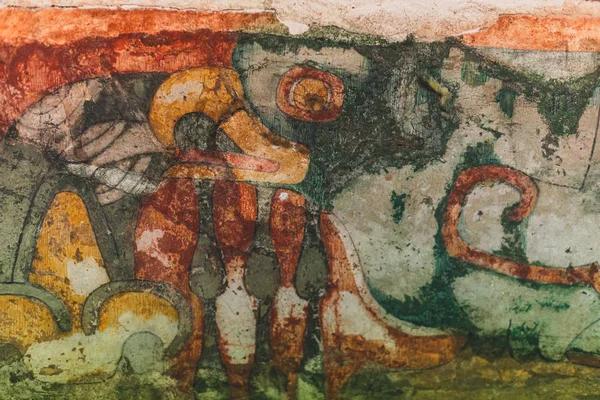 Teotihuacan Mexiko Mai 2019 Den Gebäuden Gab Viele Wandmalereien — Stockfoto