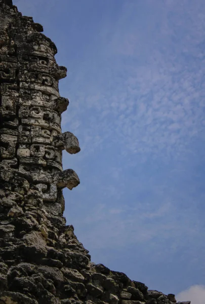 Rio Bec Stile Architettonico Rovine Maya Sito Archeologico Chicanna Campeche — Foto Stock