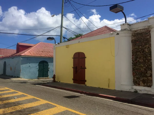 Colorantes Calles Santo Tomás Islas Vírgenes Los Estados Unidos Día — Foto de Stock