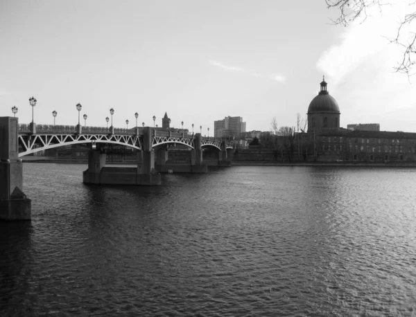 Long Canal Midi Dans Sud France Canal Ville Toulouse Tang — Photo