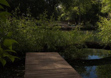 Hidalgo, Meksika 'daki Eski Çiftliğin Güzel Manzarası (Eski Çiftlik Sahibi San Miguel Regla). 