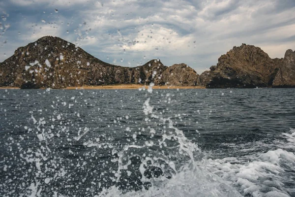 Los Cabos San Lucas México Vista Mar Com Respingo Água — Fotografia de Stock