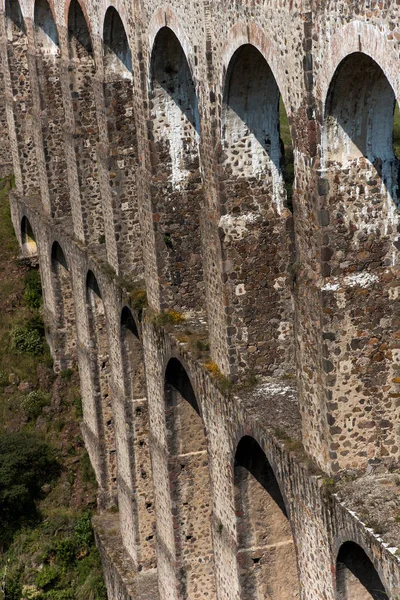 Belle Vue Grand Angle Aqueduc Mexicain Xalpa Mieux Connu Sous — Photo