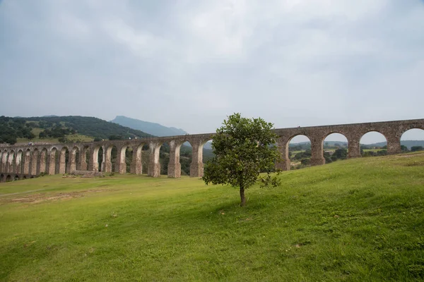 Acueducto Xalpa Más Conocido Como Los Arcos Del Sitio Acueducto — Foto de Stock