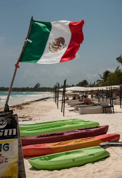 Xpu Beach Mayan Riviera Mexico — 图库照片
