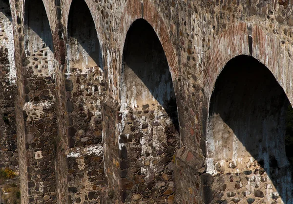 Aqueduct Xalpa Better Known Los Arcos Del Sitio Monumental Aqueduct — Stock Photo, Image