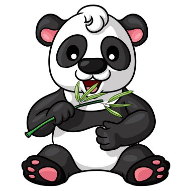 Panda sevimli çizgi