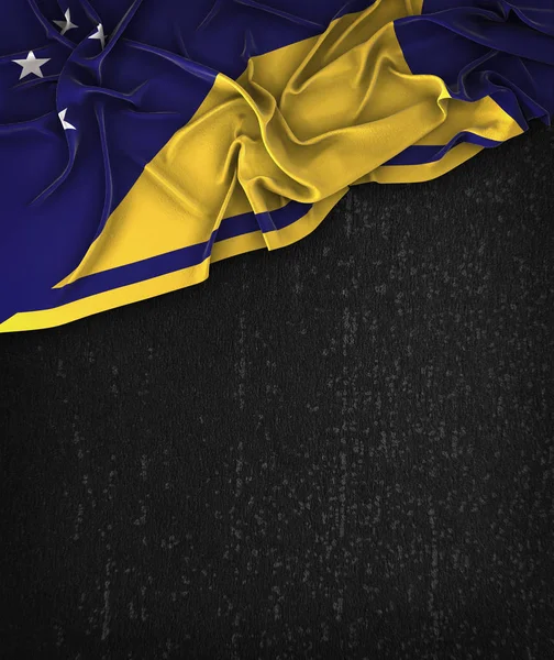 Tokelau Flag Vintage on a Grunge Black Chalkboard With Space For — Stock Photo, Image