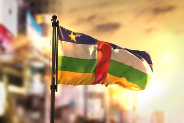 Orta Afrika Cumhuriyeti bayrağı City karşı vasıl geçmiş bulanık