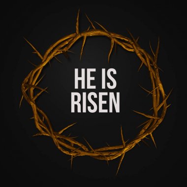 Risen Gold Crown of Thorns o 3d render