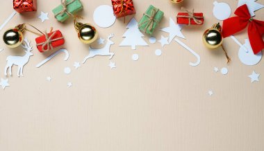 Uzayı kopyala T Üzerine Noel Süslemesi ve Kağıt Kesme Dekorasyonu
