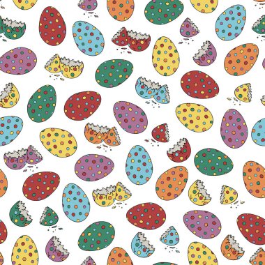 Beyaz arka planda tek boynuzlu at yumurtaları