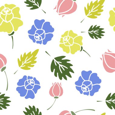 Renk çiçek deseni