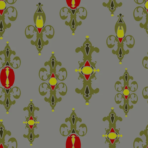 Seamless Vector Pattern Abstract Royal Elements Elegance Victorian Wallpaper Design — Stock Vector