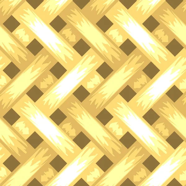 Motif Vectoriel Sans Couture Texture Tressée Jaune Fond Tissé Différent — Image vectorielle