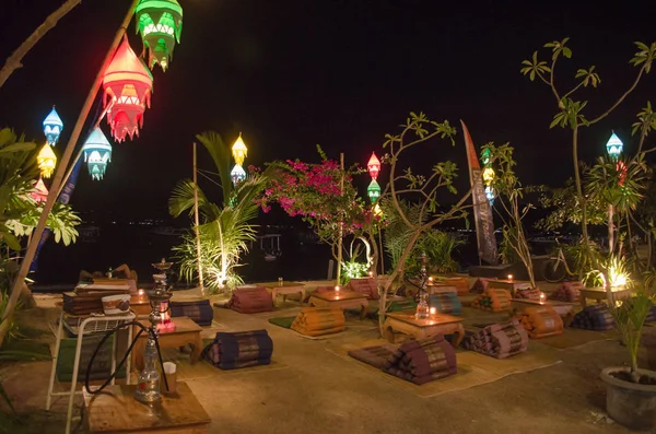 Gili Trawangan. Plaj restoranı