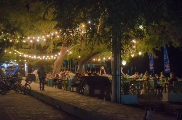 Gili Trawangan. Plaj restoranı