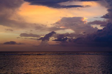 Gili Trawangan. Endonezya 'da Günbatımı