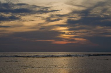 Gili Trawangan. Endonezya 'da Günbatımı