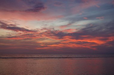 Gili Trawangan. Endonezya 'da Günbatımı