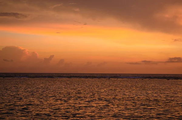 Gili Trawangan. Endonezya 'da Günbatımı