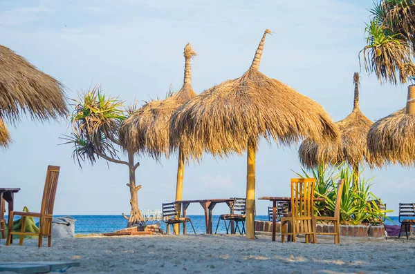 Gili Trawangan. Plaj restoranı