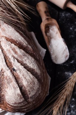 Fırın malzemeleri. Gıda arka plan