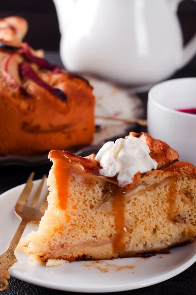 Zelfgebakken appeltaart — Stockfoto