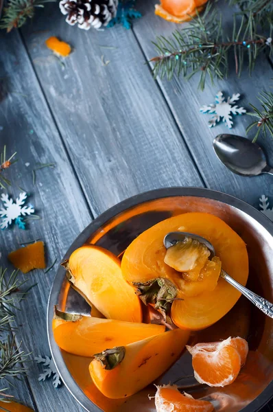 Čerstvé tomel ovoce a mandarinky — Stock fotografie