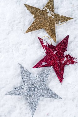 Noel oyuncak bir yıldız şeklinde